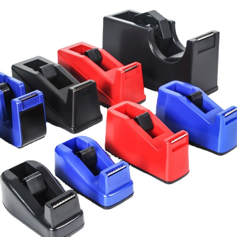 Plastic Tape Dispenser Portable Desktop Tape Stand  Tape Cutting Tools-image