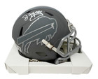 Buffalo Bills Jim Kelly Autographed Slate Mini Helmet BECKETT Authenticated