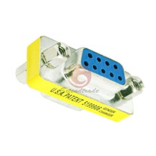 Serial RS-232 DB9 9 Pin Female to Female F/F Gender Changer Coupler AdapterYJUS