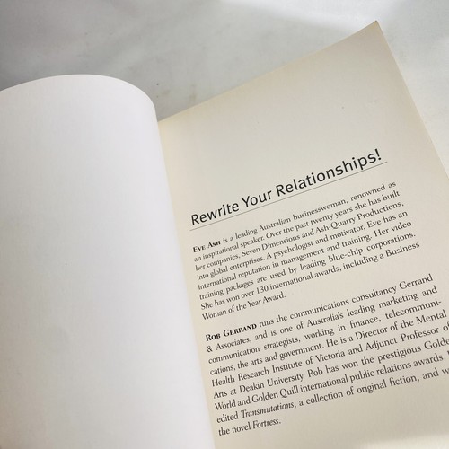 Rewrite Your Relationships Eve Ash & Rob Gerrand 2004 Viking Trade Paperback - Picture 7 of 15