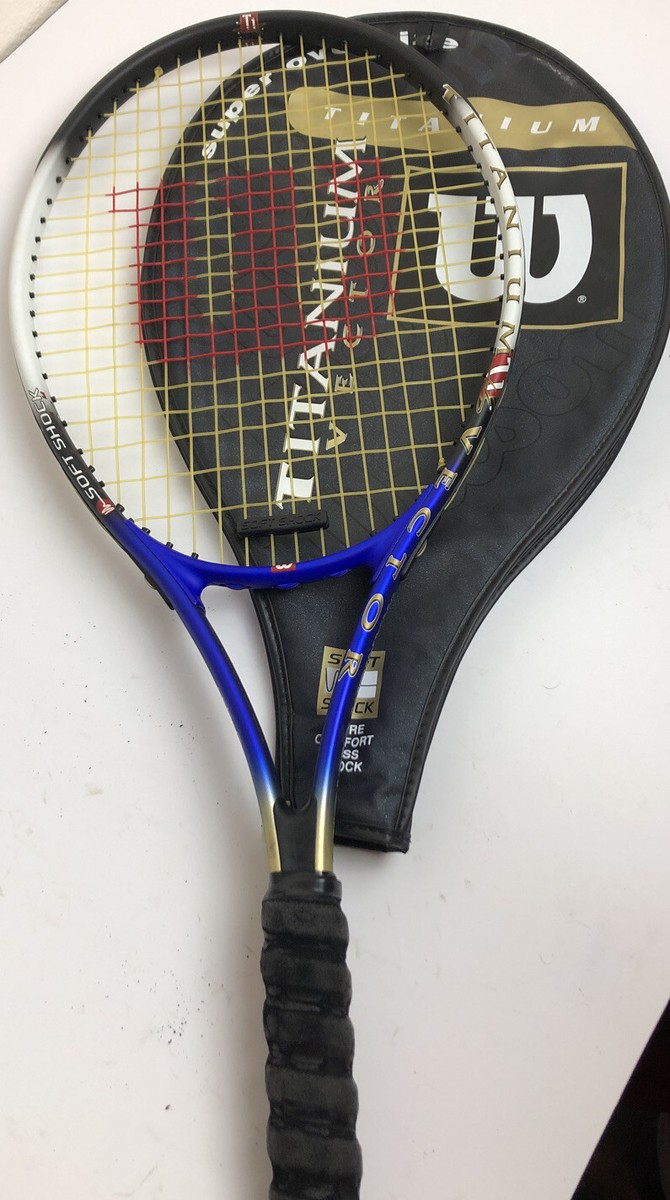 wilson - 確認ページ Wilson Tennis Racket Titanium Vector Oversize Soft Shock 4 5