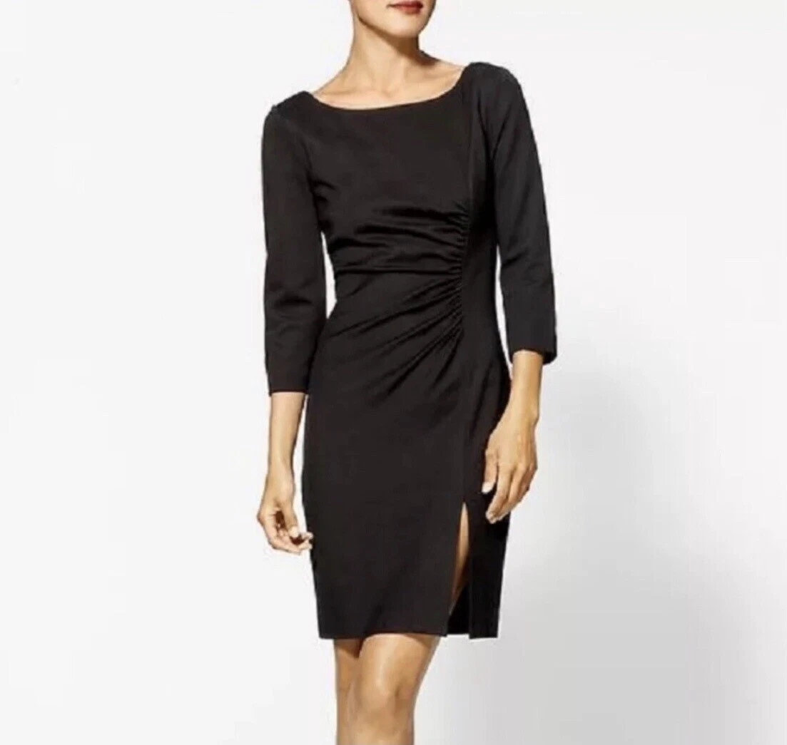 Black ponte sale knit dress
