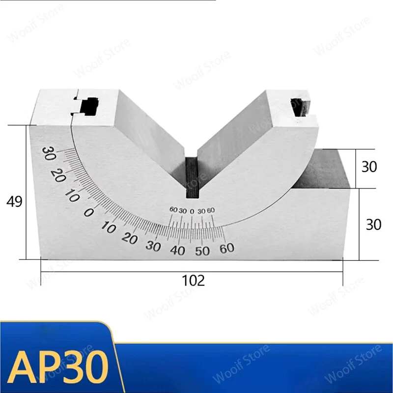 0.01 Accuracy Precision Gauge Fine Adjustment Angle V-Block Milling Block Gauge - Image 4 of 4