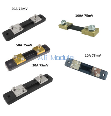 RESISTENZA RESISTORE DI current shunt resistor amperometro misura corrente 50A EUR 6,49