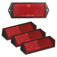 4 X Reflektor Rot 104X40Mm AnhäNger RüCkstrahler Pkw Seitenstrahler Lkw