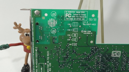 VTG US Robotics Card Model 0584 Product # 005687-03 V.90 ISA PC Interface 3COM - Picture 3 of 4