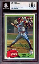 1981 Topps #220 /Tom Seaver  /BGS Auth. Autograph/1969 🌎 World Champion/HOF
