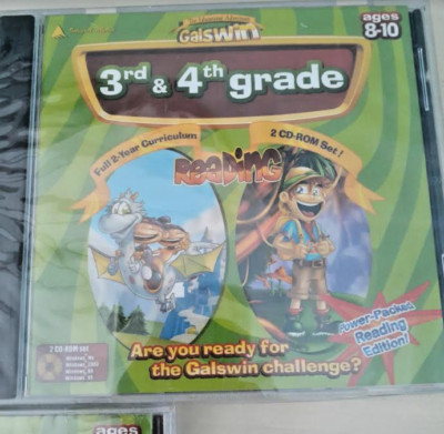 The Educational Adventures Galswin 3rd & 4th Grade Reading PC Game - sealed