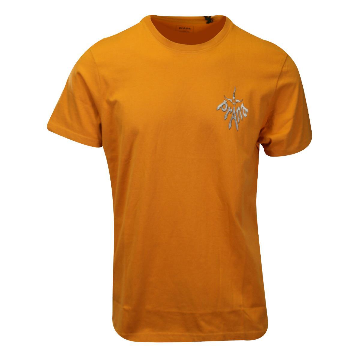 ★HYDROGEN★ Sorona Lettering Graphic T-Shirt prAna Men's Ochre Star T-Shirt Heritage Graphic SS Tee (S03