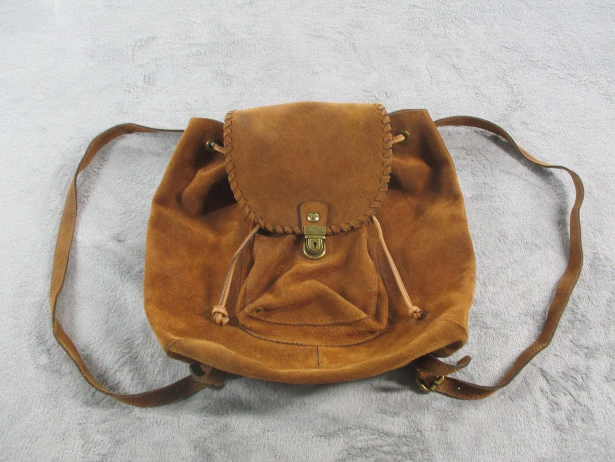 Brown Suede Backpack Patricia Nash heavy suede Large !!! Patricia Nash Large Woven Leather Backpack | Mercari main image 2