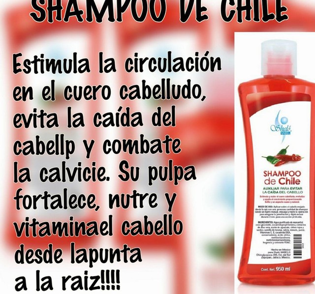 Shelo Nabel Shampoo De Chile Anticaida Cabello Fortalece Cuero