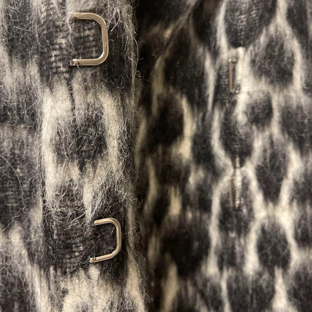 Autentico cappotto Gucci vintage cotone alpaca mohair lana nylon taglia 42