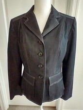 Donna Rae New York Women's Size 8 Black Jacket Blazer Career Casual Preppy