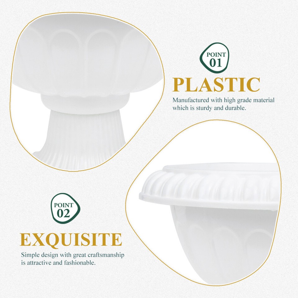 4 Pcs Roman Flower Pot Retro Decor Plant Pots Indoor Vintage Dining