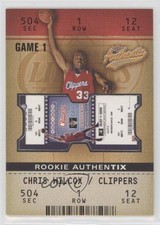 2002-03 Fleer Authentix Rookie Authentix 405/1250 Chris Wilcox #107 3y4