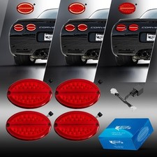 Vette Lights G3 Laser Led Halo Tail Lights 97-04 C5 Corvette Red Lens Set Of 4 Vette Lights G3 Laser Led Halo Tail Lights 97-04 C5 Corvette Red Lens Set Of 4