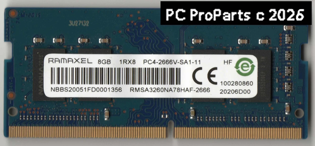 Ramaxel Computer PC4-21300 (DDR4-2666) Bus Speed Memory (RAM) for