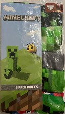  5 Pair Minecraft Boys Underwear Size 4