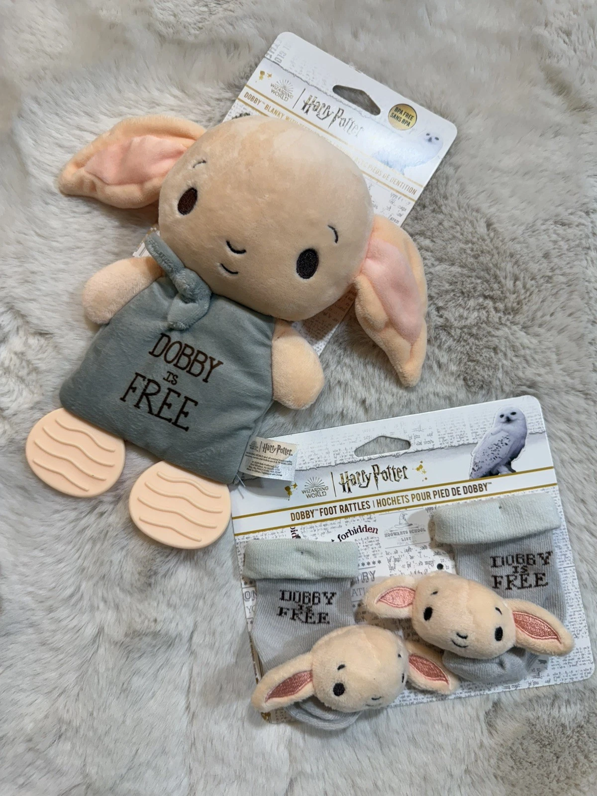 Harry Potter Dobby Teether Plush Toy Crinkle Cloth & Rattle Socks for Newborn
Opens in a new window