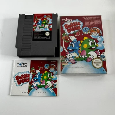 Bubble Bobble (Nintendo NES, 1988 PAL A) Taito Platform Complete In Box - Image 1 of 4