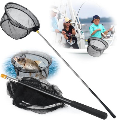 ebay fishing nets uk Landing Net Fishing: 50 cm Telescopic Landing Net Landing Net with Foldable Fishing Net Telescopic Landing Net Fishing Accessories Fish Fishing Nets for sale |