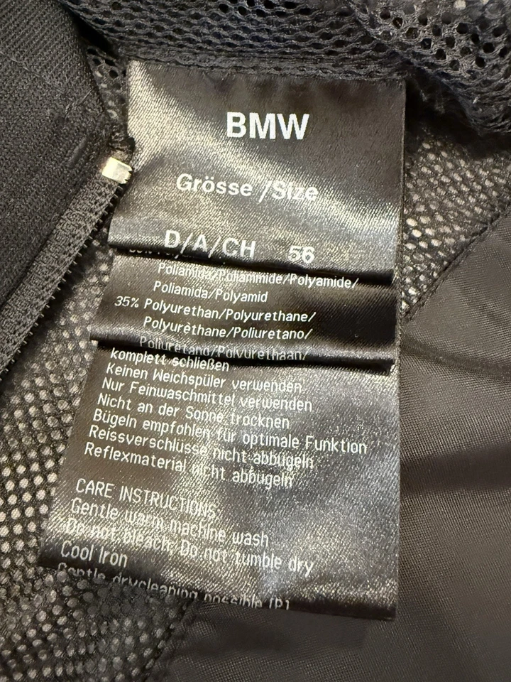 BMW Motorrad Comfort Shell Jacket Coat Black Motorcycle MENS 56 Protective - Image 4 of 4