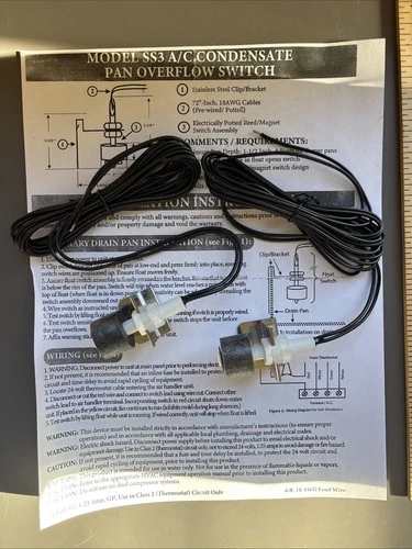 Brand New SS3 A/C Condensate Overflow Switch / 2 Pack