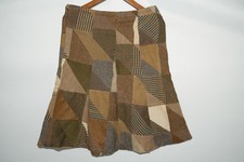 Ralph Lauren Vintage Multicolor Plaid Skirt Classic Sz 6 Patchwork Waist 15.25in