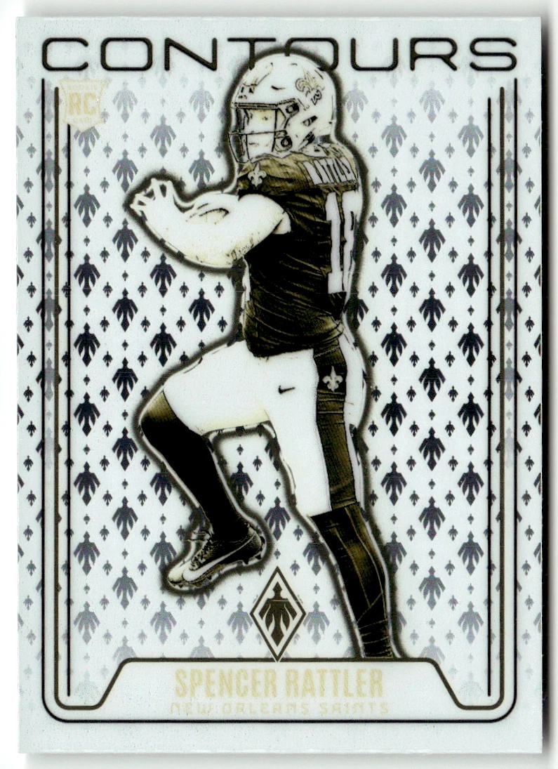 Panini Phoenix 2024 Football NFL Tarjeta Spencer Rattler CON-SRR Rookie Contours
