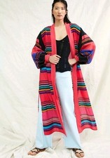 Anthropologie Conditions Apply Striped Cover-Up Kimono One Size Boho Beach M11