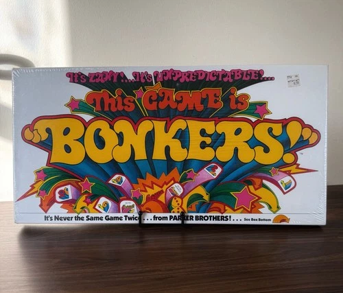 Vintage 1978 Factory Sealed Bonkers! Board Game From Parker Brothers