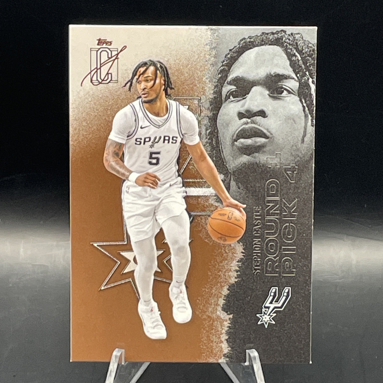 2025-26 Topps Signature Class Bronze #53 Stephon Castle San Antonio Spurs