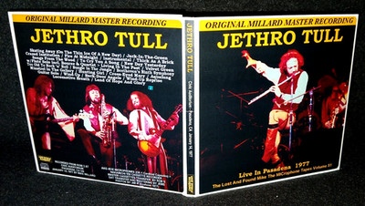 Jethro Tull Pasadena 1977 Gate Fold 2CD Package NEW