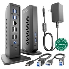 Plugable Universal Docking Station for Dual 4K Monitors