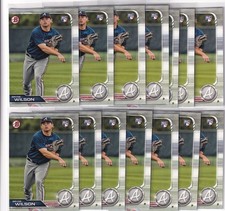 LOT (14) 2019 BOWMAN BASEBALL BRYSE WILSON CHICAGO WHITE SOX ROOKIE - 88