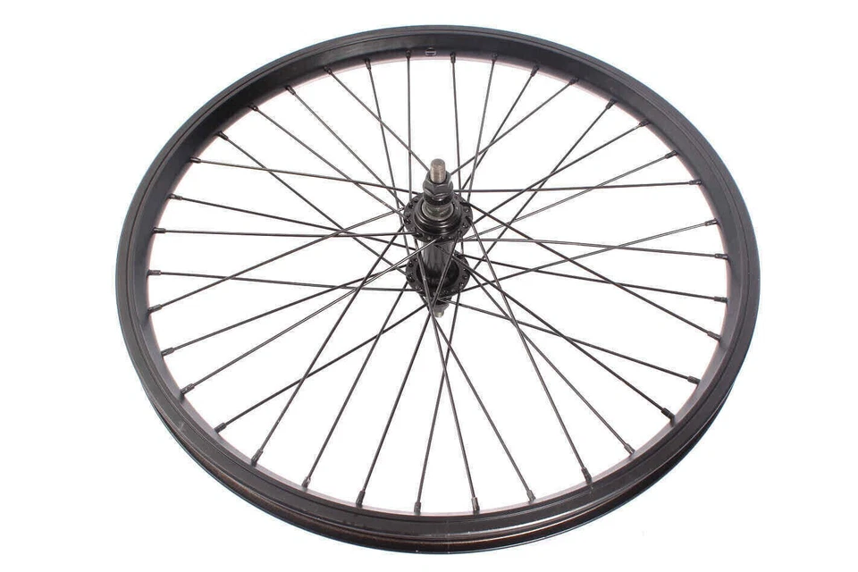 BMX Vorderrad 10mm Achse KHE 7500 Aluminium Felge 36Loch schwarz - Bild 3 von 4