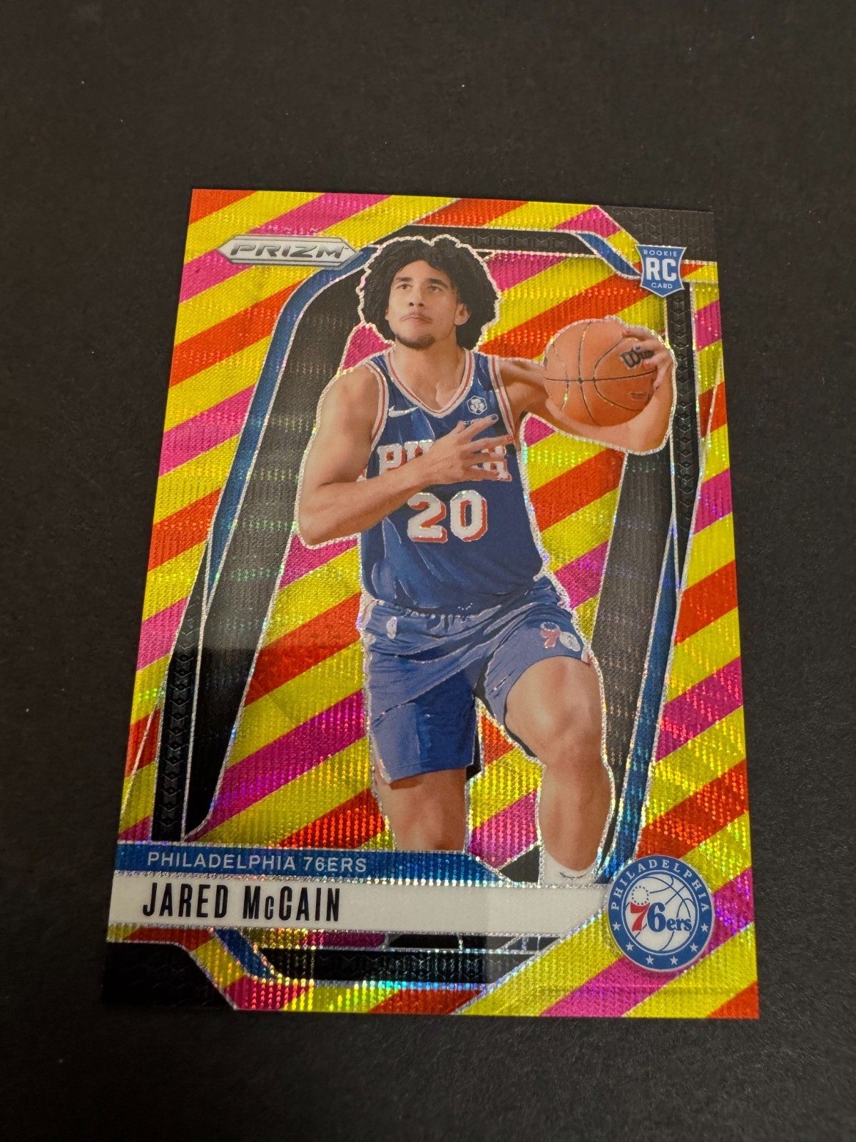 2024-25 Panini Prizm Jared McCain RC Rookie Multi Wave /88 #222