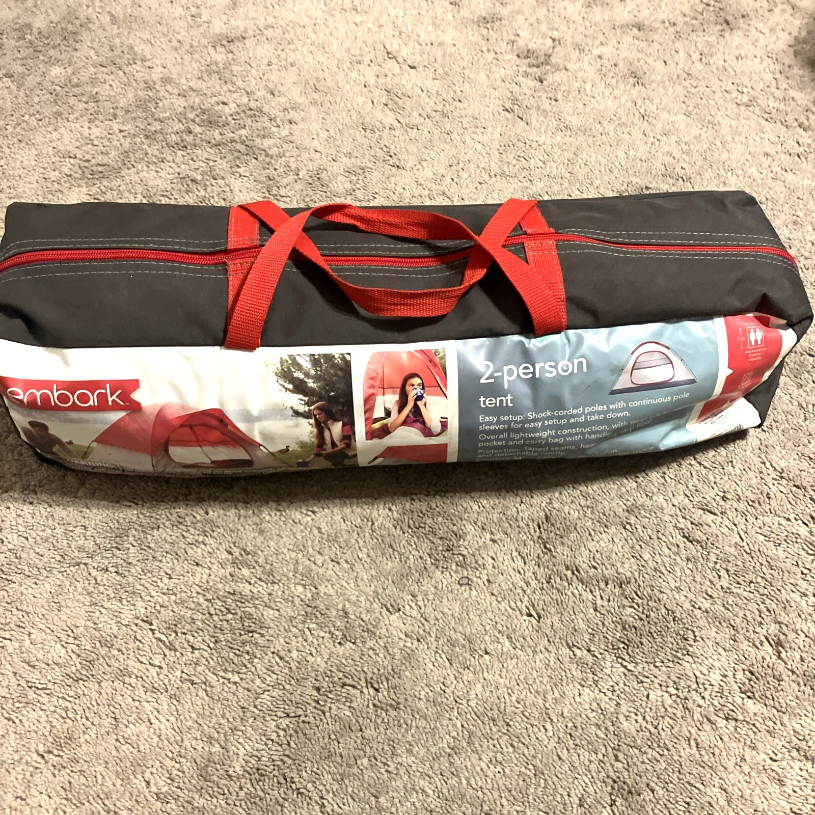 Embark 2 Person Tent Easy Setup Lightweight Tote 4.5’x7.5’x48" | Free Shipping!
Opens in a new windo