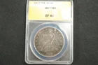 NobleSpirit 1877 Silver Trade Dollar ANACS EF 40 Extremely Fine