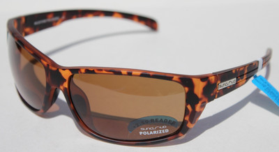 SUNCLOUD Milestone POLARIZED Sunglasses Bifocal/Readers +2.50 Tortoise/Brown $80