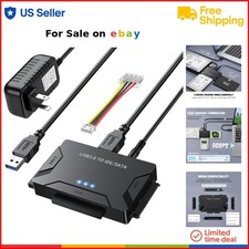 Hard Drive Reader USB 3.0 SATA IDE Adapter Universal External Data Recovery Kit