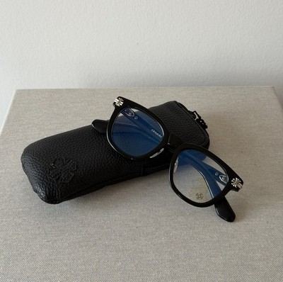 Chrome Hearts SMOKE SHOW Sonnenbrille Brille Schwarz Black Gläser Klar Neu