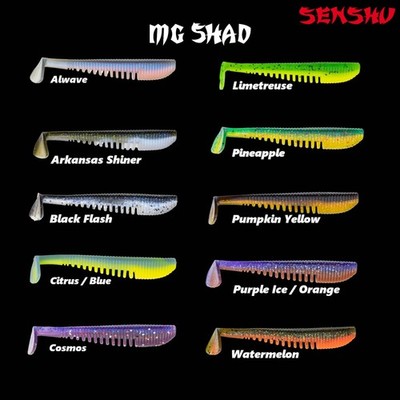 Senshu MG Shad Gummifisch Barschköder Zanderköder Kunstköder Zandershad Forelle