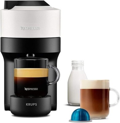 Nespresso Vertuo Pop Pod Kaffeemaschine - 1500W - Kokosweiß (XN920140) (Brandneu)