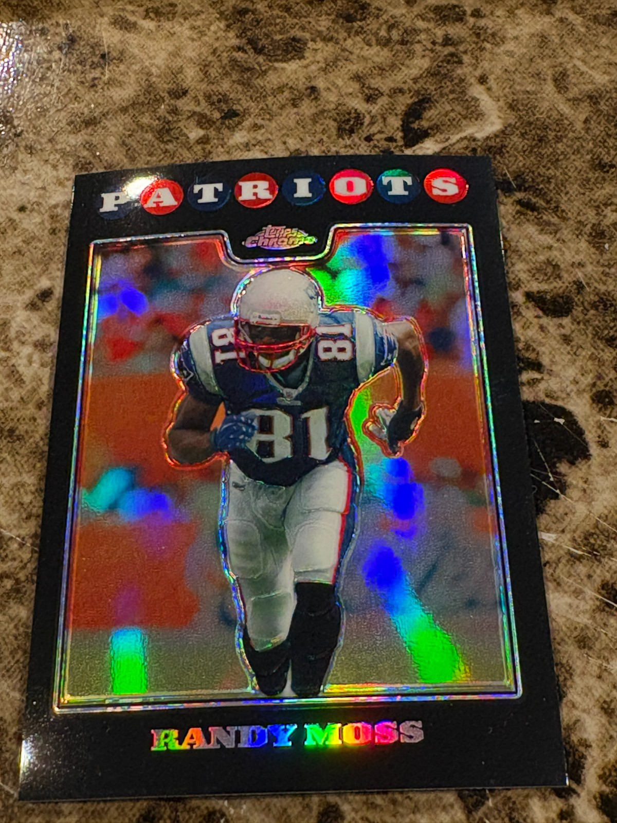 RANDY MOSS 2008 Topps Chrome Refractor # TC74 Patriots