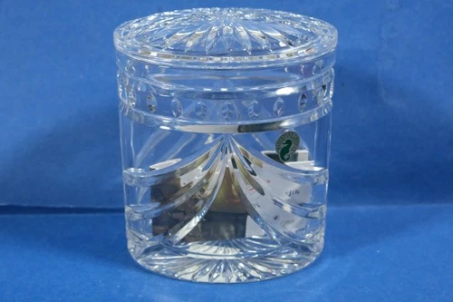 Vintage Waterford Overture Crystal Biscuit Barrel Jar with Lid Mint