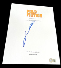 JOHN TRAVOLTA SIGNED AUTOGRAPH MOVIE SCRIPT PULP FICTION BECKETT BAS AUTO X1