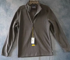 AFTCO Sundown 1/4 Zip Fleece Pullover Men's Medium Gray Sweater Shirt Jacket NWT