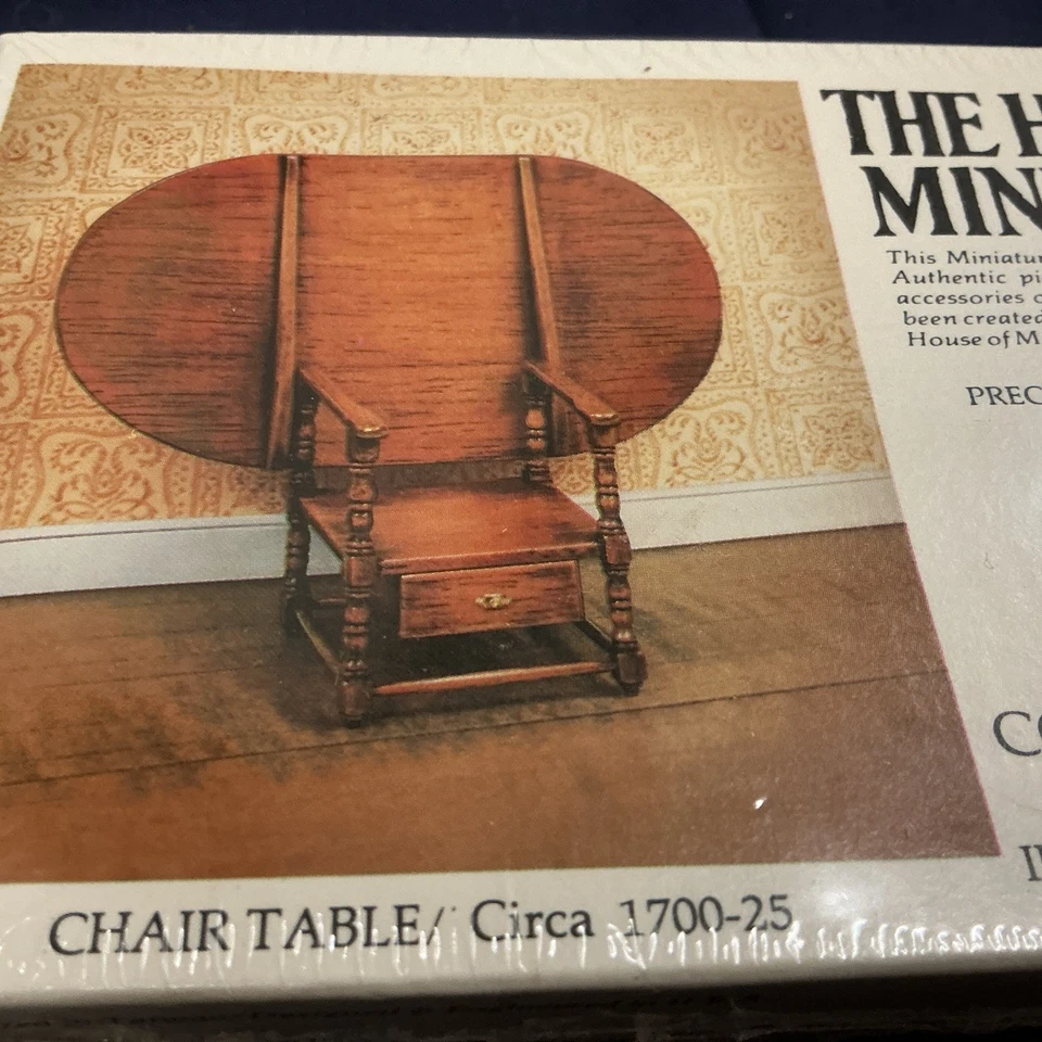 The House of Miniatures 40075 ~ Mesa Silla ~ Circa 1700-1725 ~ NUEVO SELLADO Foto 4 de 4