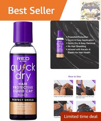 2oz Lightweight Protective Hair Cap   Prevents Glue Damage with Fast Application